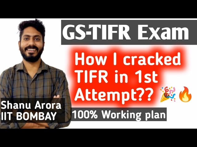 GS TIFR preparation Strategy | tifr physics preparation | tifr physics important topics