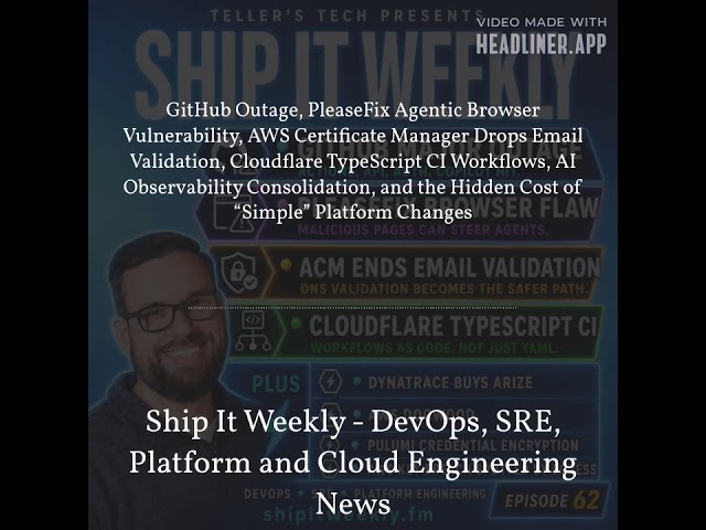 Ship It Weekly - GitHub Outage, PleaseFix Agentic Browser Vulnerability, AWS Certificate Manager...