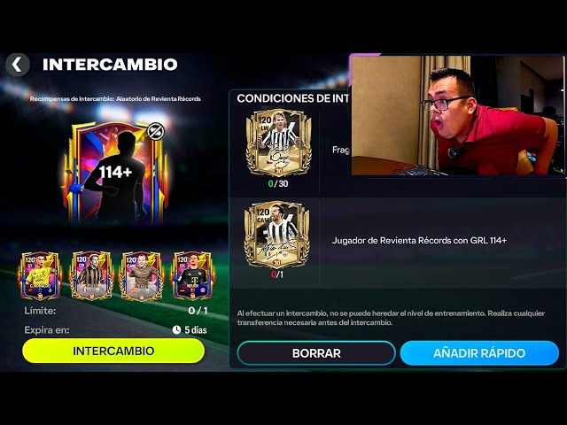 Completo el INTERCAMBIO que tiene a CRISTIANO RONALDO con 120 GRL en FC Mobile
