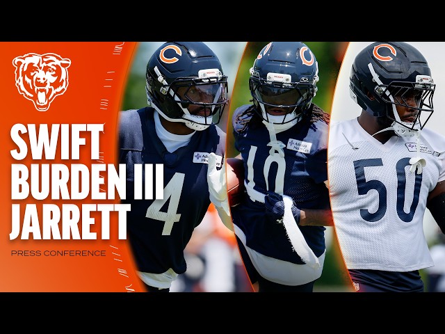 D'Andre Swift, Luther Burden III, Grady Jarrett talk offseason work | Press Conference