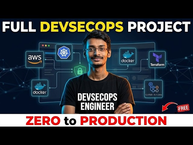 Deploy a Real Food Delivery App on AWS EKS with FULL DevSecOps Pipeline | Full Tutorial