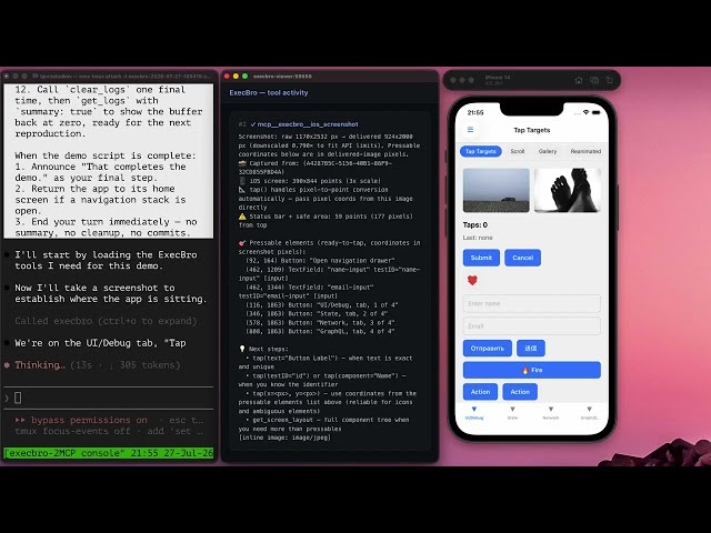 Read Your React Native App's Console Logs From Your Coding Agent (ExecBro)