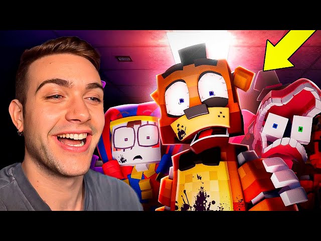 FNAF Y DIGITAL CIRCUS EN MINECRAFT | Jardred Reacciona a ZAMINATION