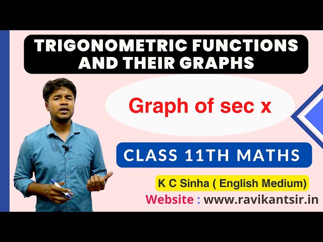Trigonometric Functions and Their Graphs - Class 11th Maths | K C Sinha Solution | Graph of sec x