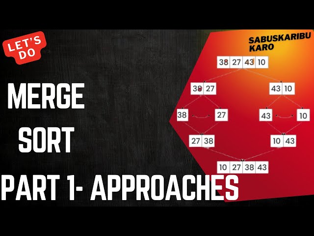😍🔥Mastering Merge Sort: 4 Powerful Approaches⚡ || #pavanshanmukhkakarla #dsa #java