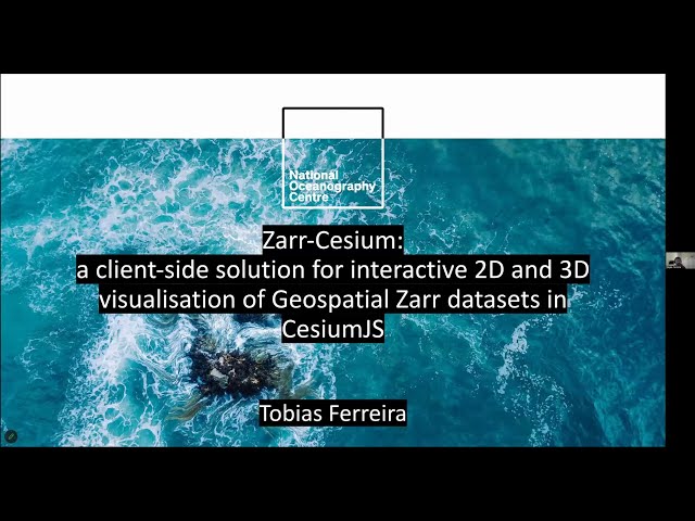 Zarr-Cesium — a client-side solution for interactive 2D and 3D visualization of geospatial n-d data