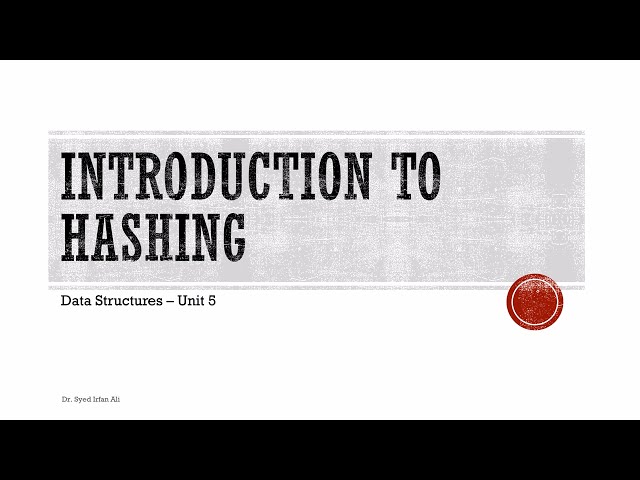 Introduction to Hashing in Data Structures | Unit 5 | NEP Syllabus