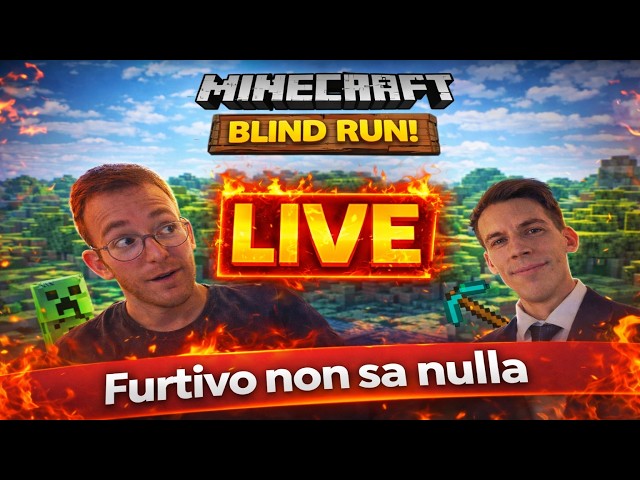 Verso ATLANTIDE Ep.27 Minecraft ita Live #minecraftsurvival  #blindrun  #minecraft #shorts