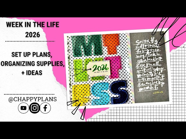 WEEK IN THE LIFE 2026 | SET-UP, ORGANIZATION, & IDEAS