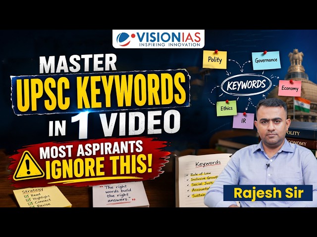Master UPSC Keywords Before Mains 2026 | Avoid Common Answer Writing Mistakes