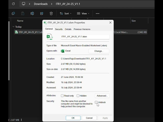 How to enable macro's on excel utility file downloaded from Income Tax Portal