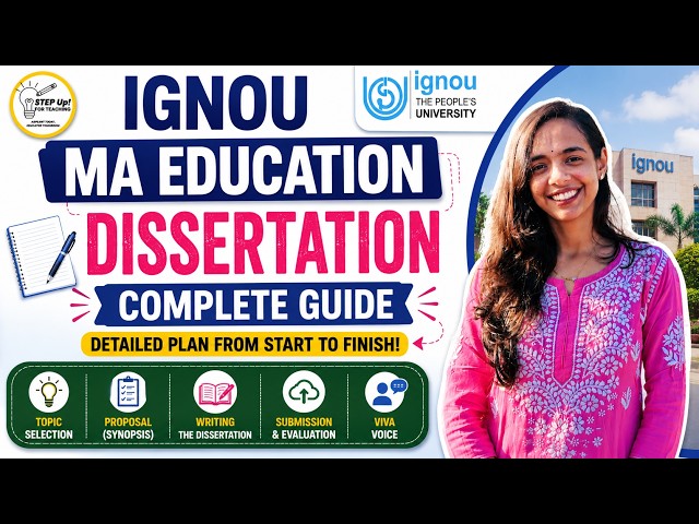 Before You Start Your IGNOU MA Education Dissertation, Watch This!