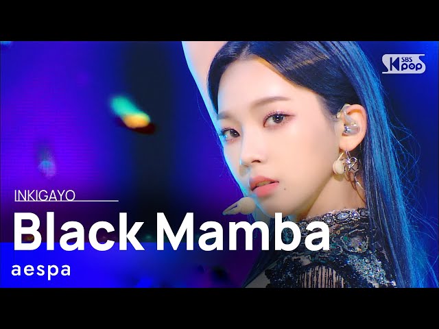 aespa(에스파) - Black Mamba @인기가요 inkigayo 20201122