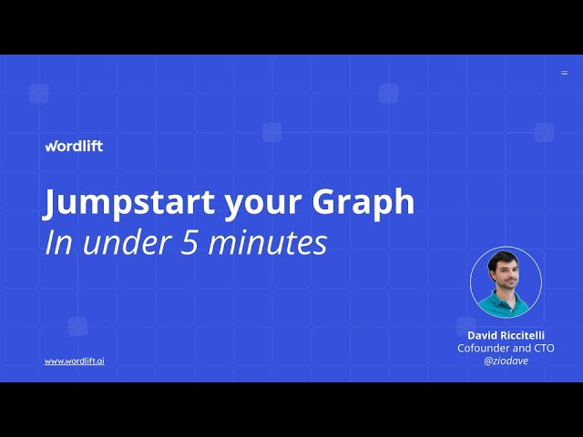 Jumpstart your Graph in less than 5 minutes