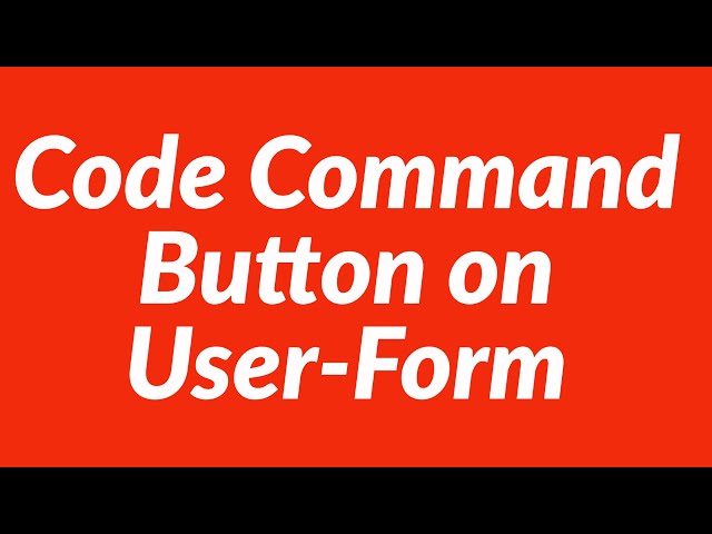 How to code command button of user-form to create database