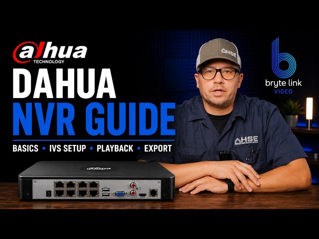 Dahua NVR Tutorial: Setup, Playback, Smart Detection & Exporting Video