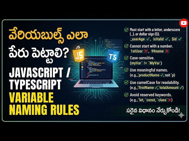 JavaScript/ TypeScript Variable naming rules (Session 2)