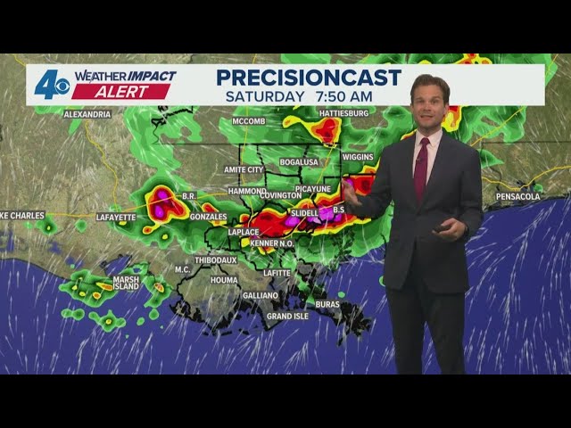 Storms moving in this morning