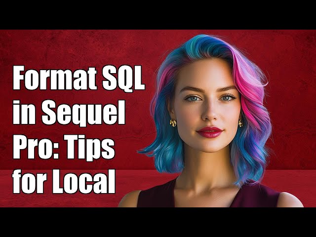 How to Format SQL Code in Sequel Pro: Tips for Local Development