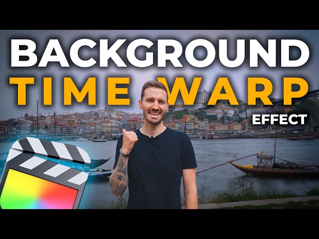 Creating The BACKGROUND TIME WARP Effect in Final Cut Pro