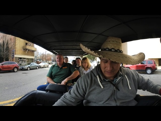 360 View: Dallas City Tour Packer fans and Tulsa fans on a Dallas Tours