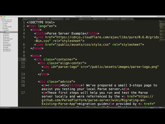 EP44 - Parse Server:  How to host a simple website using your parse server & express app?