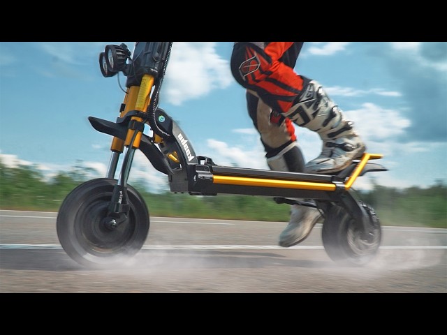 The world's fastest production electric scooter 13,500W! Kaabo Wolf King GTR.