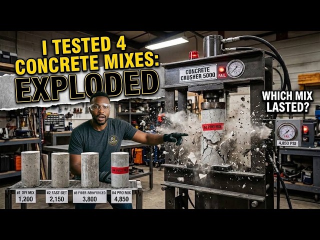 I Tested 4 Concrete Mixes Until They Exploded