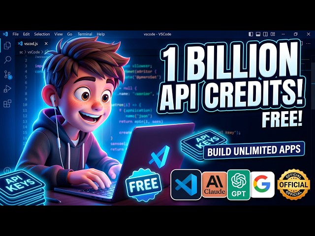 This FREE & UNLIMITED VSCode Extension Gives You 1 BILLION API Credits to Build & Deploy Coding Apps