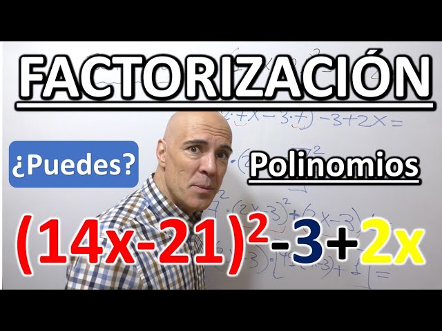 FACTORIZACIÓN. ¿Sabes factorizar este polinomio?