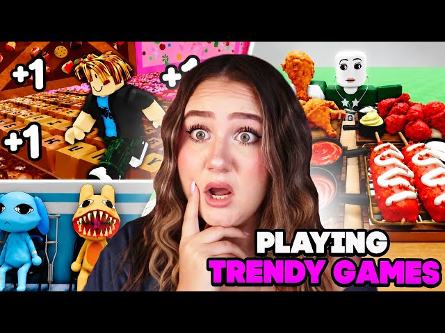 Playing The Most TRENDING Games On ROBLOX ATM...