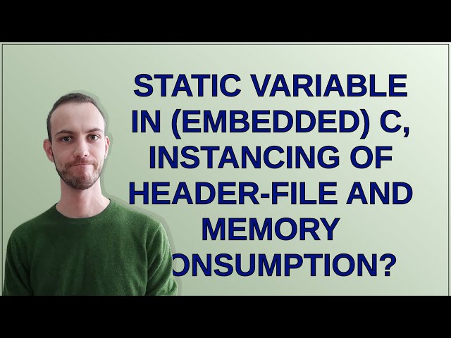 static variable in (embedded) C, instancing of header-file and memory consumption?