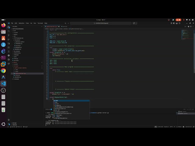 Python - Snap7 Emulate3d Match Case