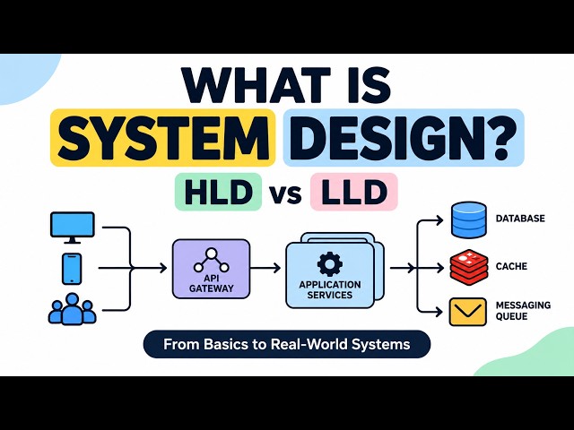 What is System Design? HLD vs LLD Explained | System Design for Beginners