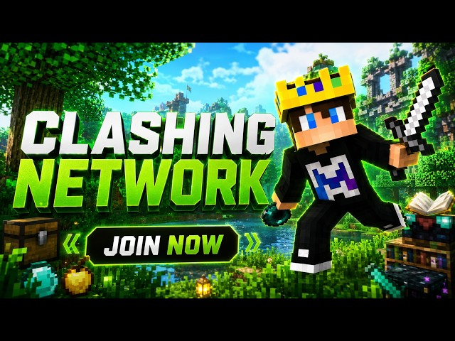 MINECRAFT LIVE 24/7 JAVA+PE PUBLIC SERVER | FIGHTING WITH PLAYERS IN CLASHING NETWORK | #minecraft