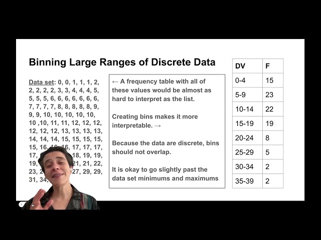 Stats Part 7a   tables and binning