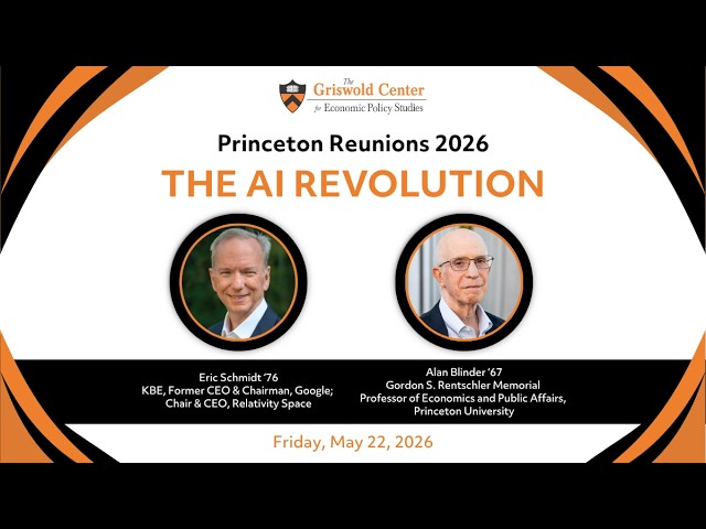 2026 GCEPS Reunions Talk: The AI Revolution with Eric Schmidt