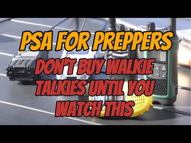 Prepper Radios for SHTF - Your Baofeng UV-5R or walkie talkies aren't going to save your life