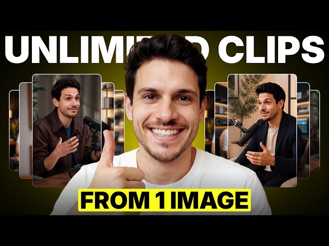 How to Make Unlimited AI Podcast Videos From One Image!