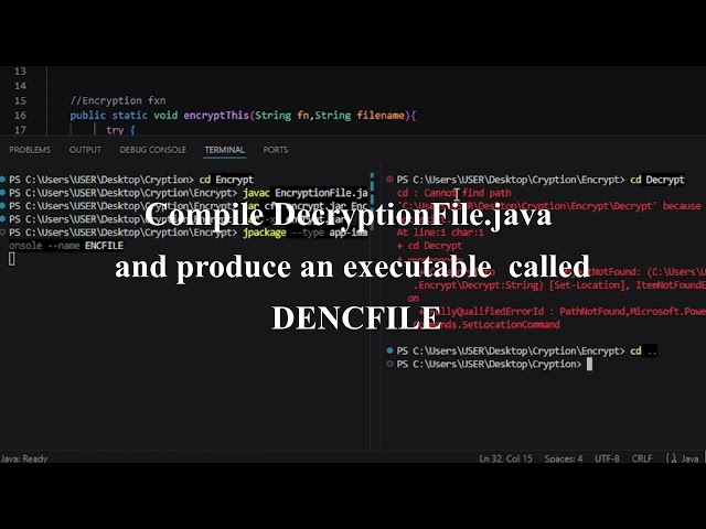 Modern Encryption and Decryption in java uisng AES algorithm