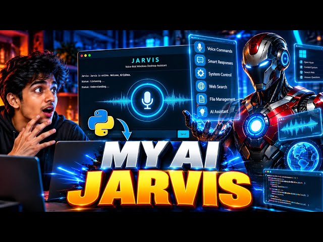 JARVIS AI Voice Assistant Using Python | AI Project