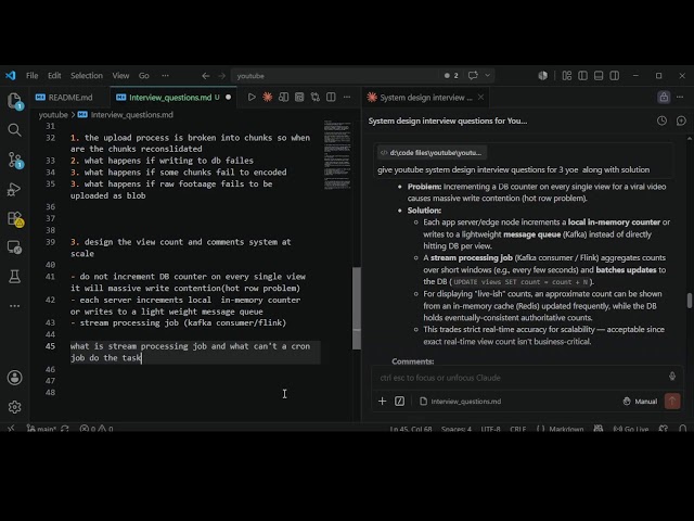 YouTube system design #overflowstackdeveloper