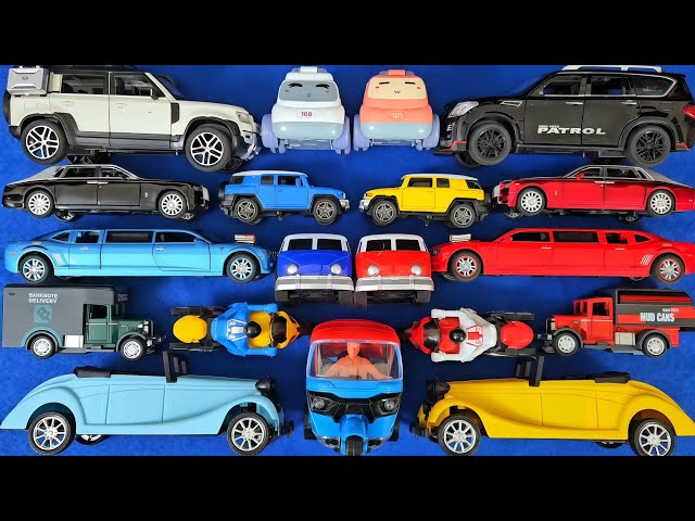 Big Toy Car Video for Kids | Vintage Car, Rolls Royce, Defender, Trucks & Buses