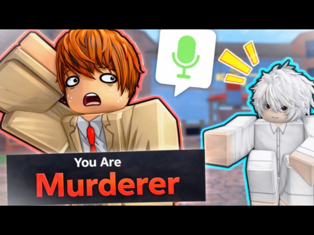 VOICE TROLLING as LIGHT YAGAMI in MURDER MYSTERY! (Roblox)