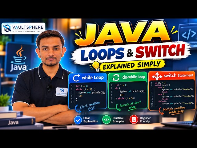 |while, do-while & switch Explained | Java Programming