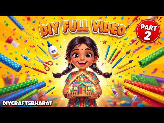Easy DIY Crafts Part 2 | Beginners Craft Tutorial | DIYCRAFTSBHARAT