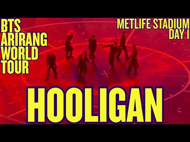 BTS - Intro + Hooligan | LIVE FANCAM | BTS ARIRANG WORLD TOUR 2026 | MetLife Stadium D1