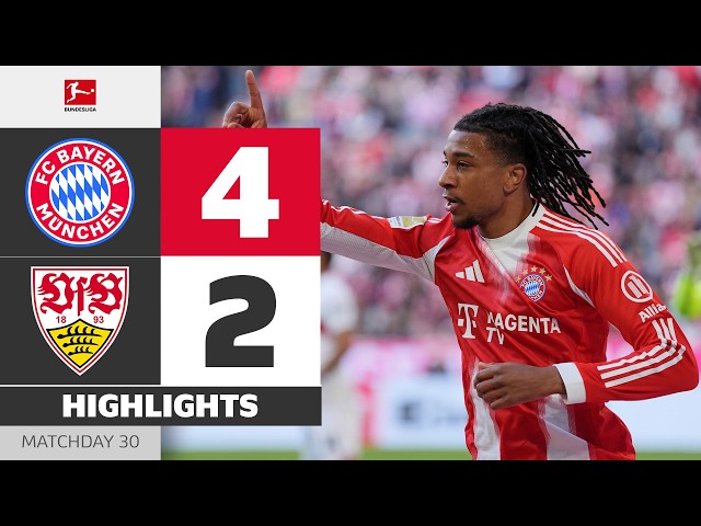 Bayern Lift The Title In Style! | FC BAYERN - VFB STUTTGART | Highlights | Matchday 30 – Bundesliga