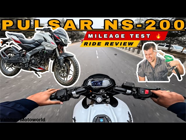Bajaj Pulsar NS 200 || Ride Review & Mileage Test || 50 KMPL🤯 || VAIBHAV MOTOWORLD 