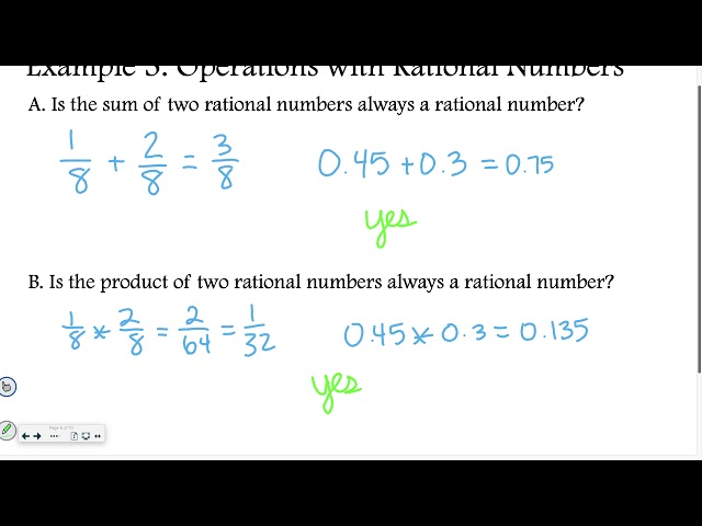 Algebra 1-1: Operations on Real Numbers